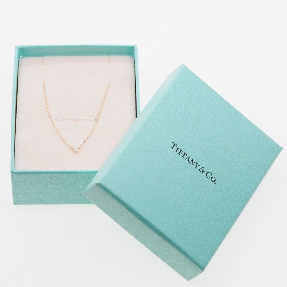 Tiffany & Co By The Yard Necklace Gold Diamond